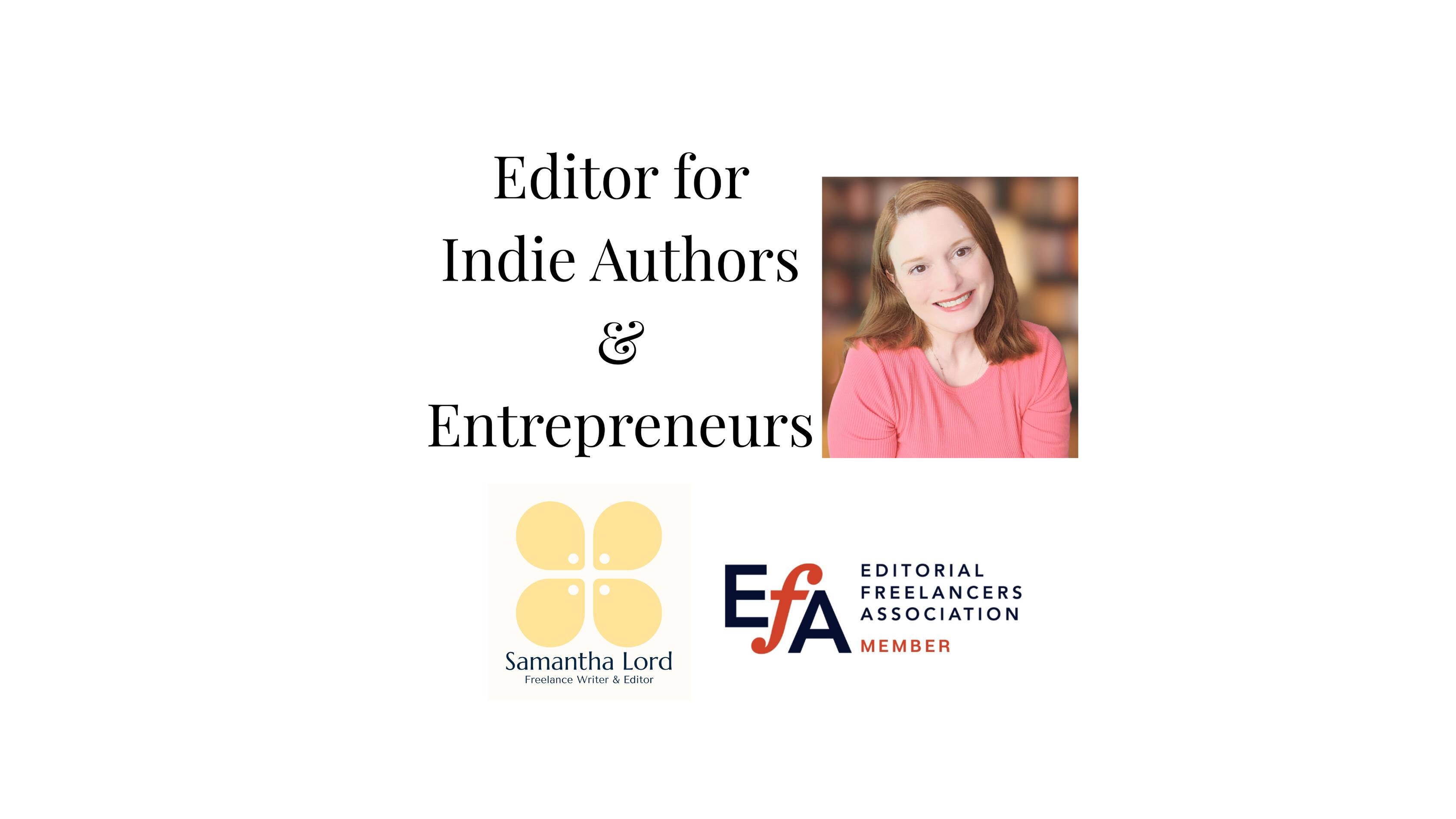 Editor with EFA (Editorial Freelancers Association) membership